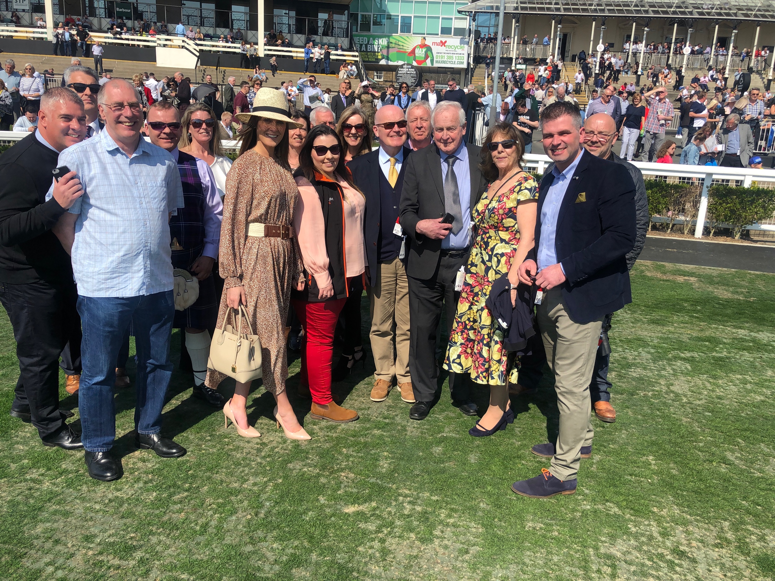 Members in the paddock at Newcastle.