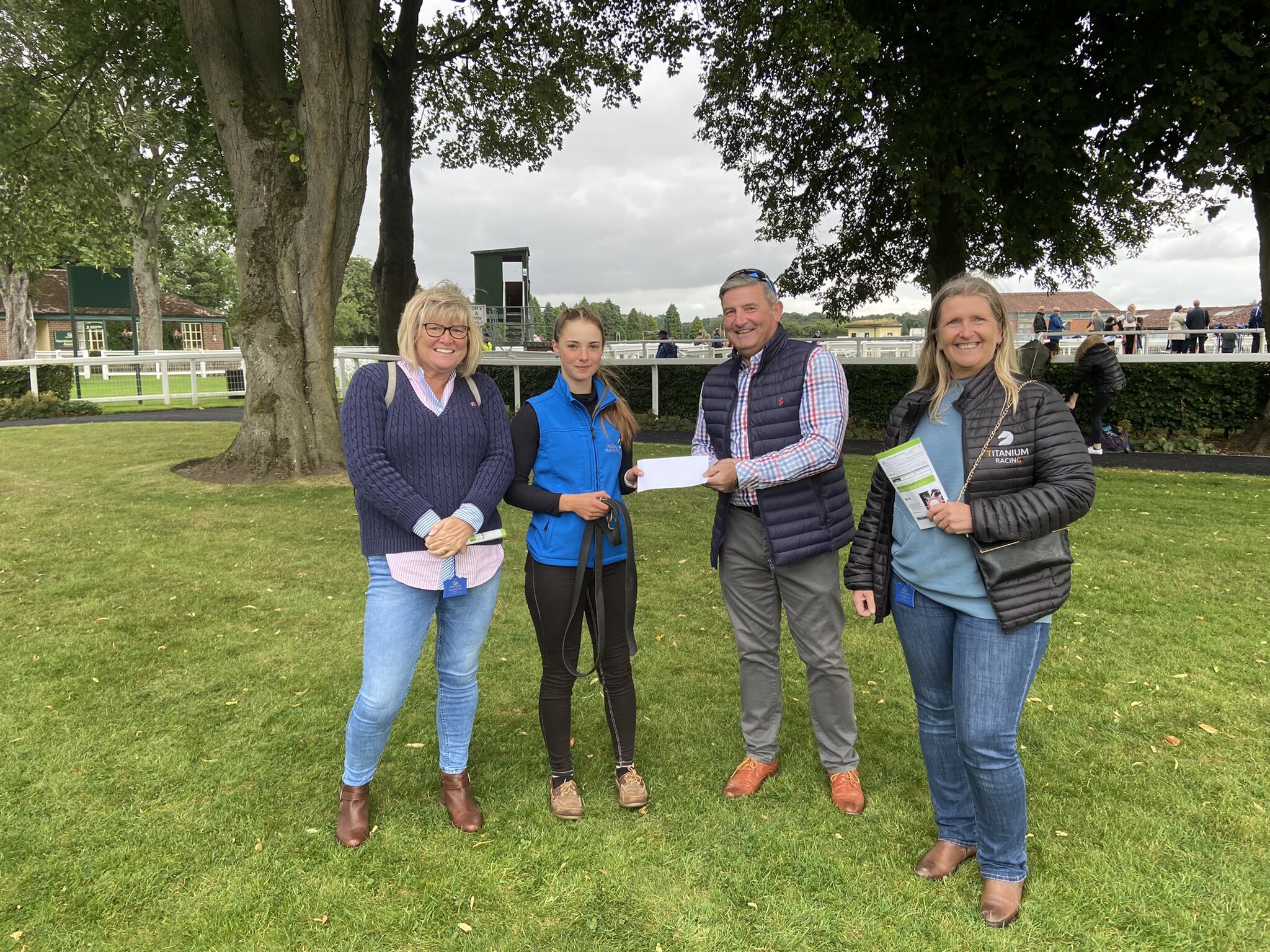 Members presenting Best Turned Out for one of our sponsored races at Ripon.